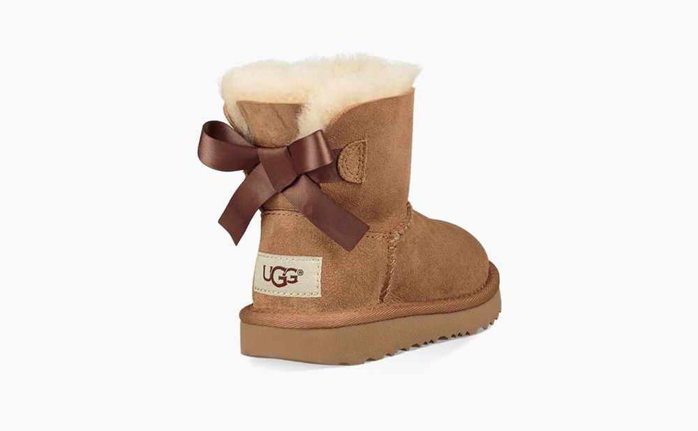 Ugg Boots Canada - Ugg Kids' Mini Bailey Bow Ii Brown